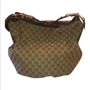 Gucci Canvas Hobo Tote